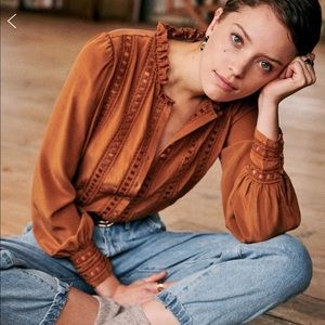 Sezane // Anna Silk Blouse